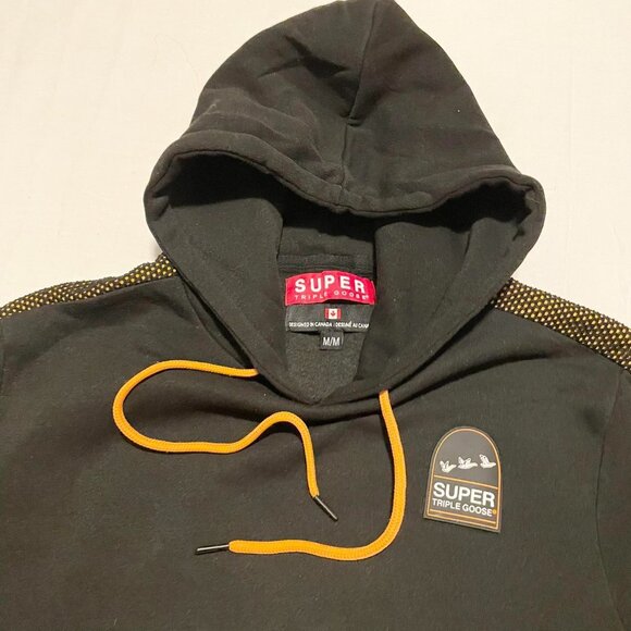 Super Triple Goose Sweater Hoodie Size Medium Pullover - Picture 4 of 16